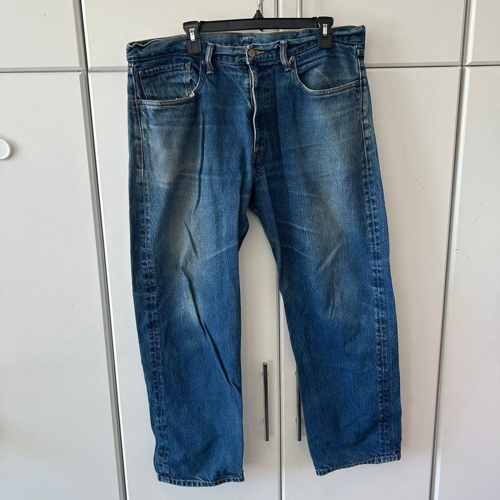 Pendleton Mens Straight Leg Denim Jeans Blue Medium Wash 38x30 Cotton 74574